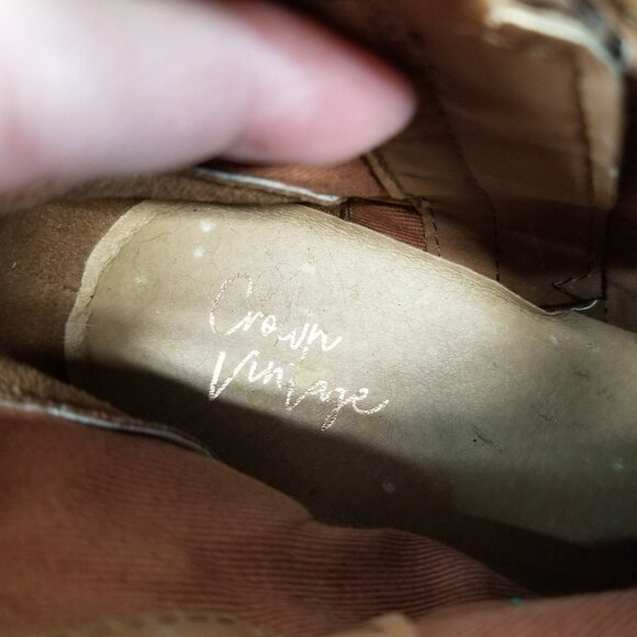 Crown Vintage Shoes Womens Size 8.5 Roberta Brown Suede Ankle Boots *NWOT* - Picture 12 of 14